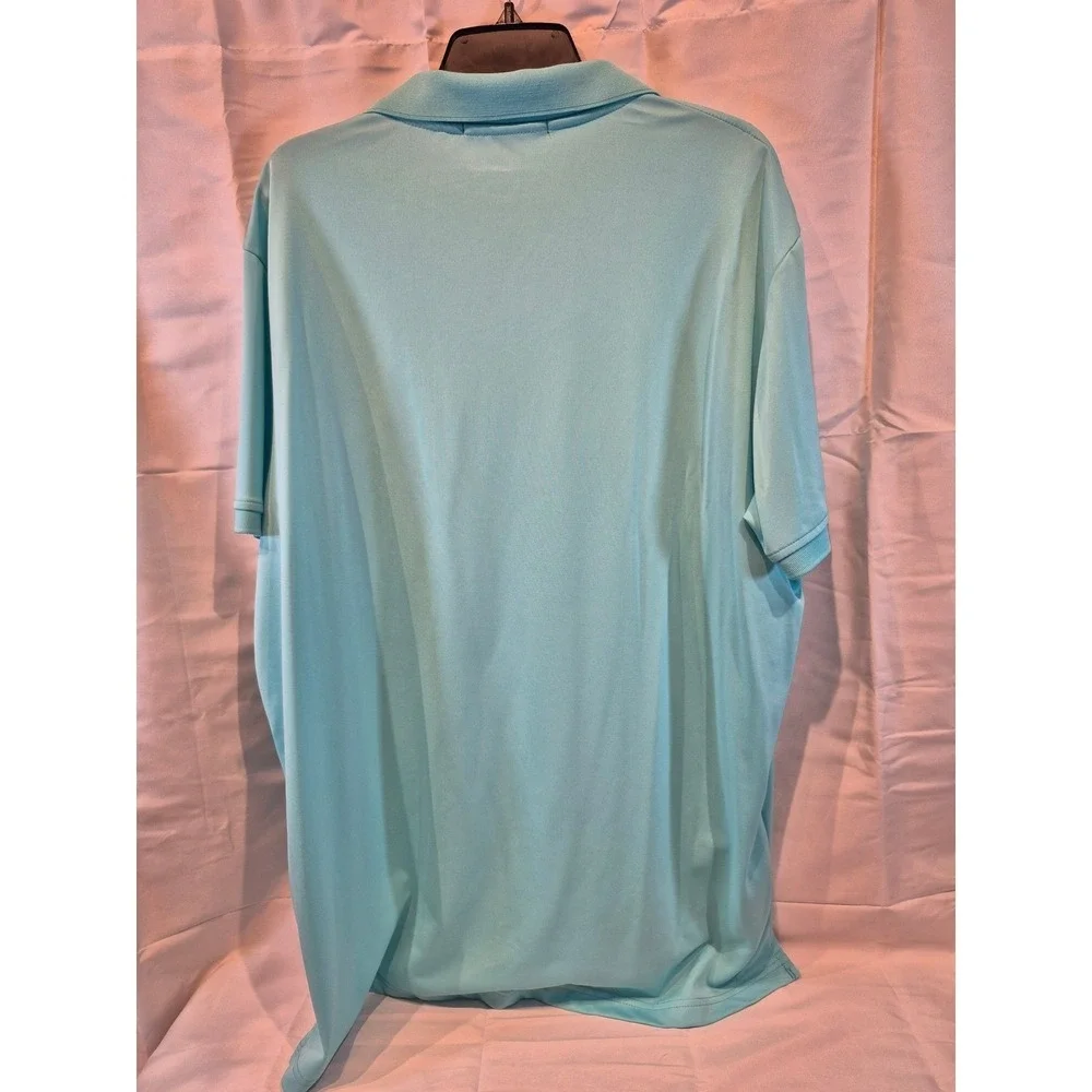 US Polo Assn Mens Polo Shirt Aqua‎ Blue Short Sleeve XXLarge Embroidered Logo